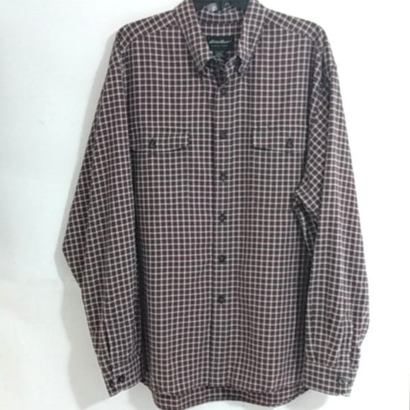 EDDIE BAUER LONG SLEEVE BUTTON DOWN SHIRT SIZE XL - Picture 2 of 10